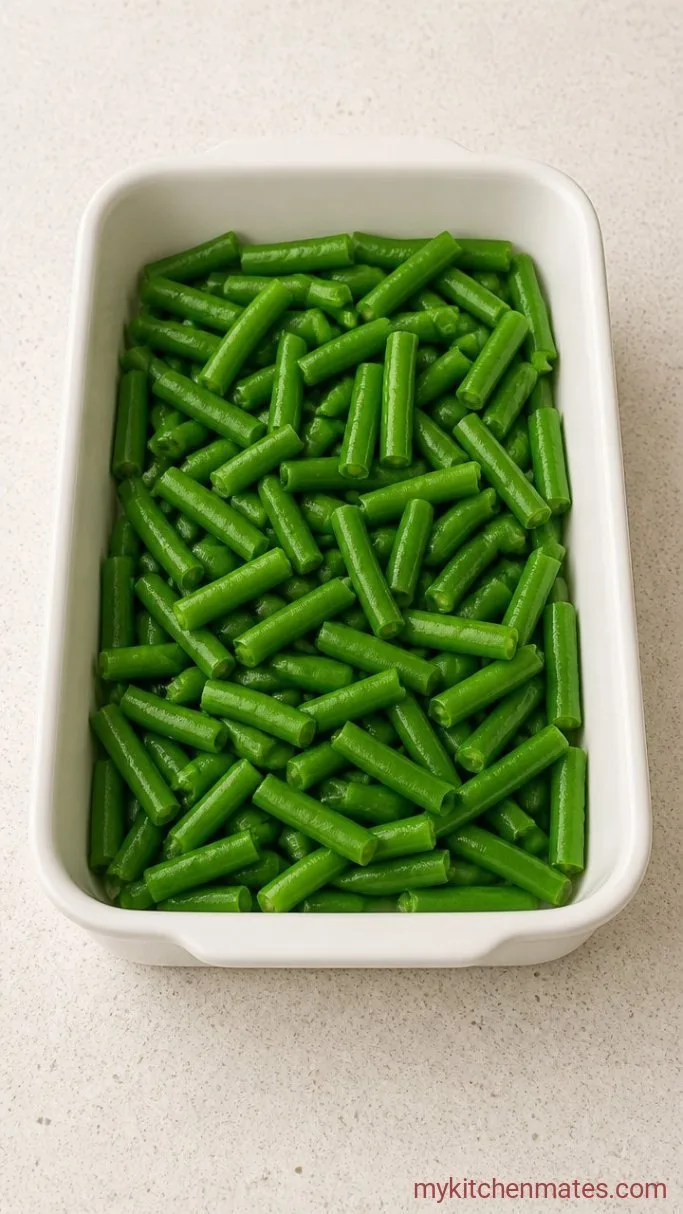 Fresh Green Bean Casserole from Scratch Step 1: Blanch the Green Beans