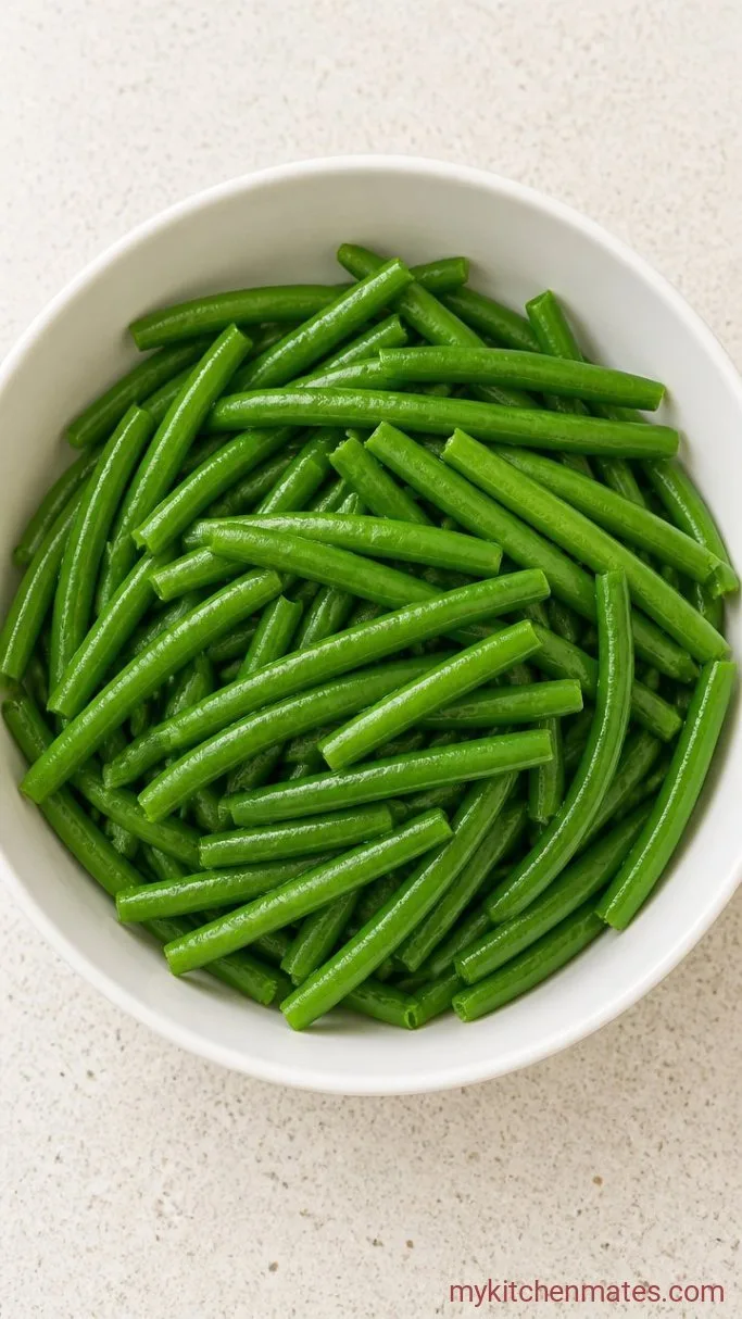 Quick Sautéed French Green Beans with Garlic and Almonds Step 1: Blanch the Green Beans
