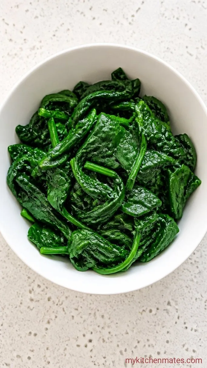 Step 1: Blanch the Spinach