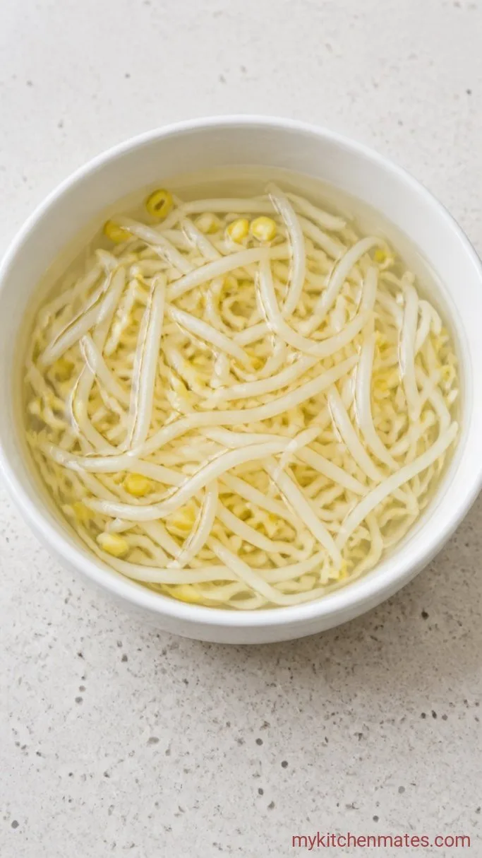 10-Minute Korean Bean Sprout Side Dish (Kongnamul Muchim) Step 1: Blanch the Sprouts