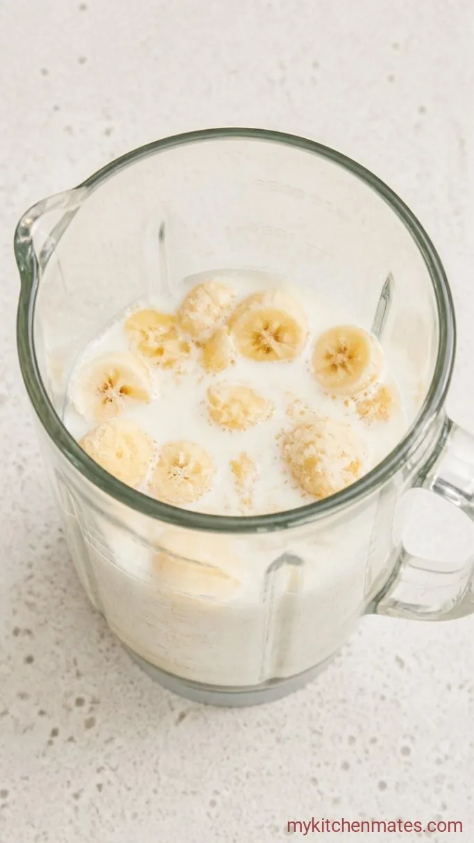 Step 1: Blend the Banana and Liquids