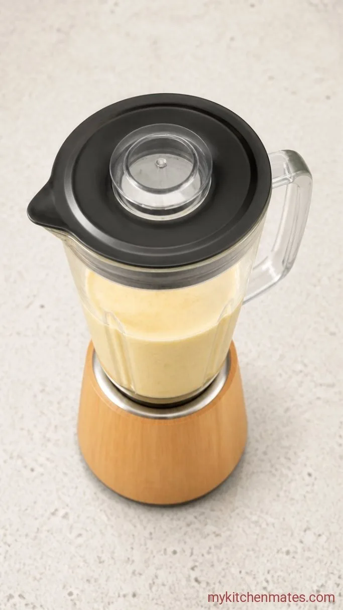 Creamy 3-Ingredient Banana Smoothie Step 1: Blend the Banana and Milk