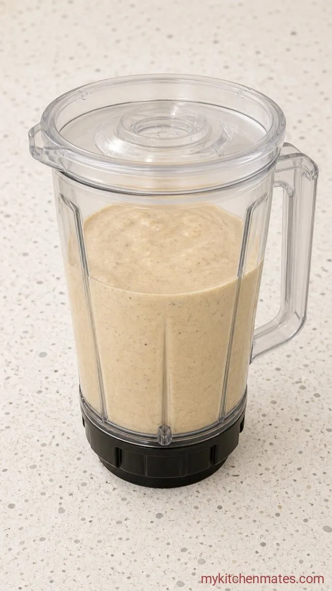 3-Ingredient Banana Oatmeal Pancakes Step 1: Blend the Batter