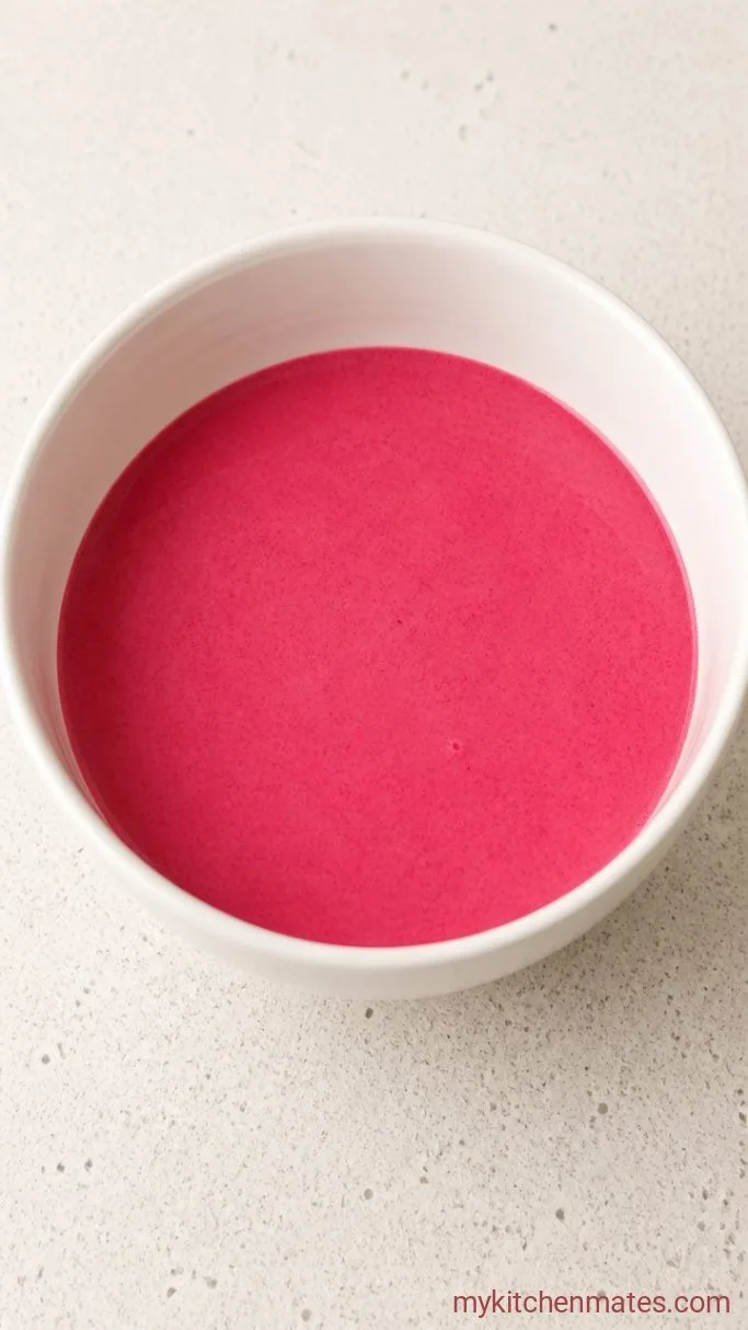 Creamy Cherry Chia Pudding (4 Ingredients) Step 1: Blend the Cherries and Milk