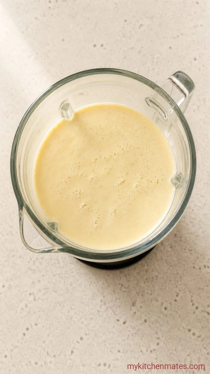 No-Bake Creamy High Protein Banana Pudding Step 1: Blend the Creamy Base