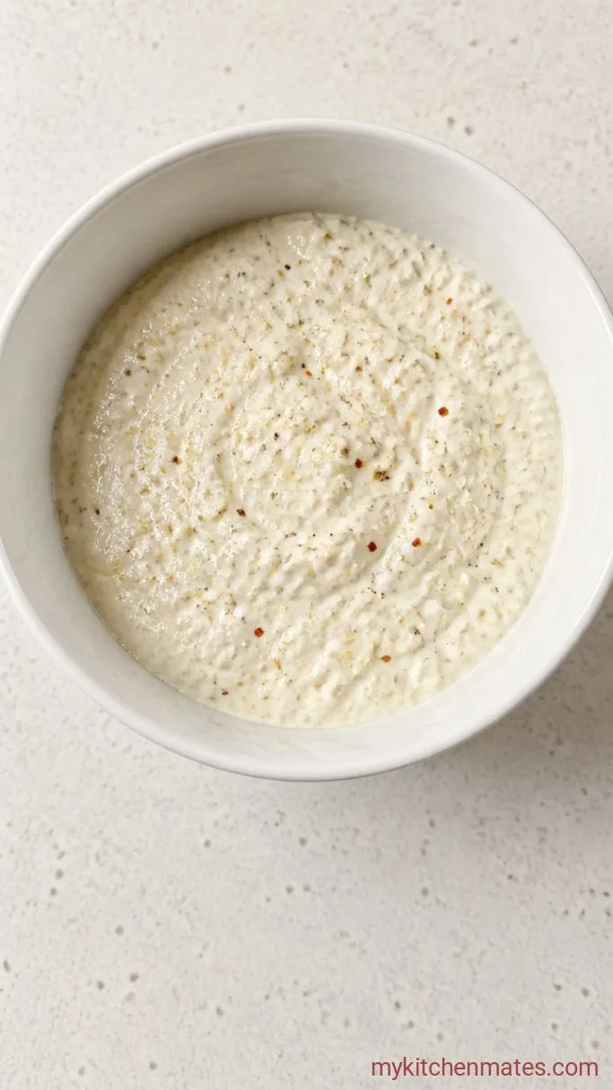 High Protein Spinach Artichoke Dip (Baked and Creamy) Step 1: Blend the Creamy Base
