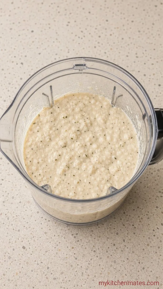 Step 1: Blend the Crust Batter