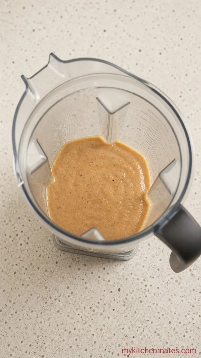 Quick 3-Ingredient Date Caramel Sauce Step 1: Blend the Dates