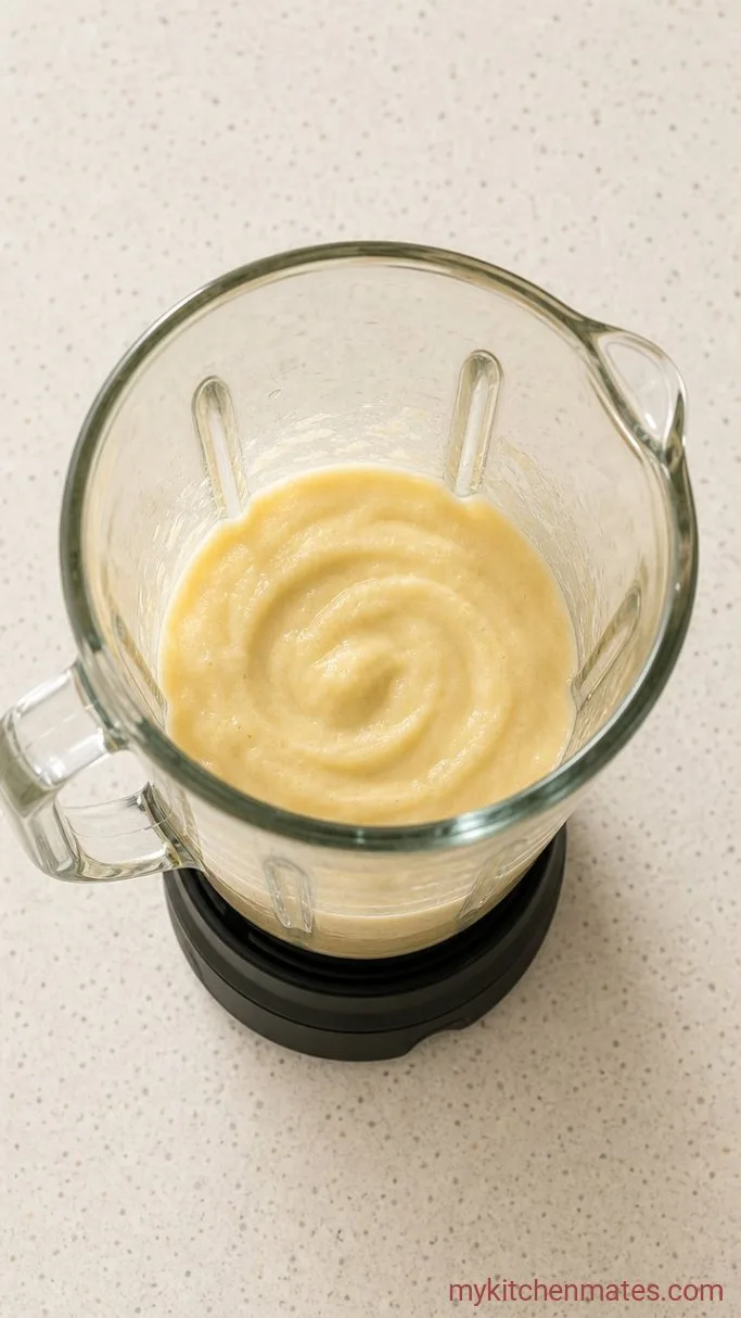 3-Ingredient Protein Ice Cream Step 1: Blend the Frozen Bananas