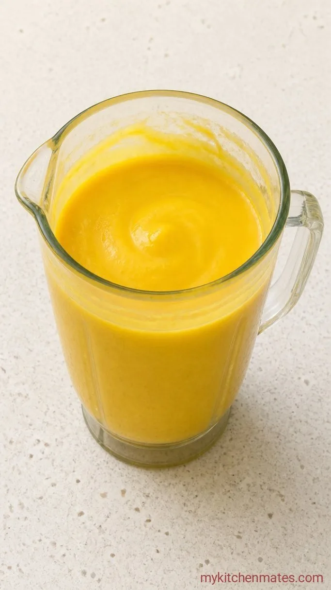 Step 1: Blend the Mango and Milk