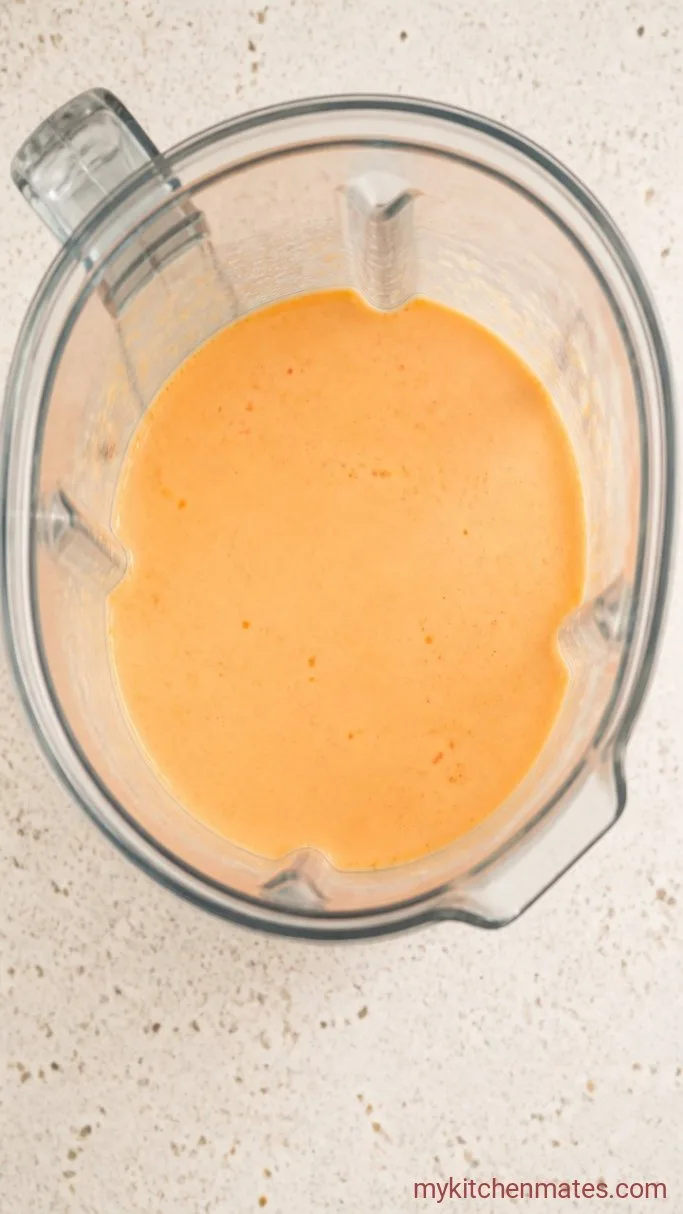 5-Minute Fresh Peach Milkshake Step 1: Blend the Milkshake