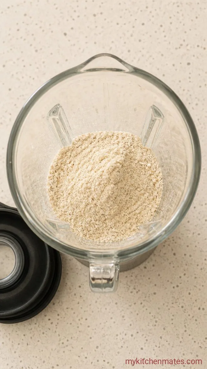 Step 1: Blend the Oat Flour Base