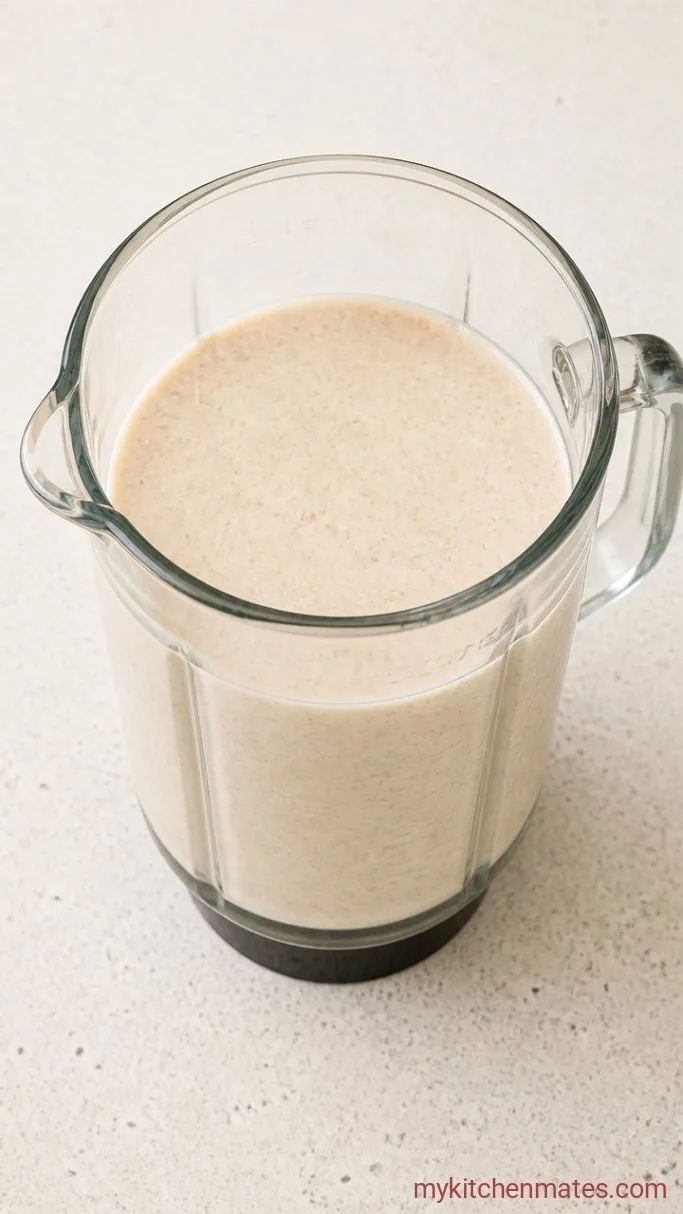 Step 1: Blend the Oats and Water