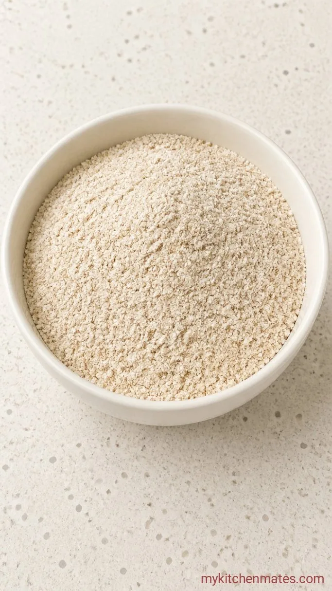 Fluffy Cottage Cheese Breakfast Biscuits (High Protein) Step 1: Blend the Oats
