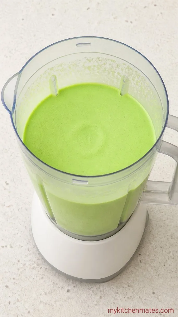 4-Ingredient Shamrock Shake Copycat Step 1: Blend the Shake