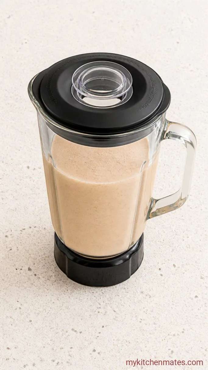 5-Minute Pea Protein Shake with Banana and Peanut Butter Step 1: Blend the Shake