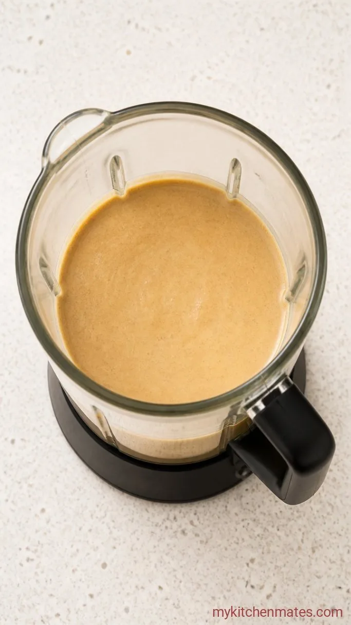 5-Minute Creamy Peanut Butter Banana Smoothie Step 1: Blend the Smoothie Base