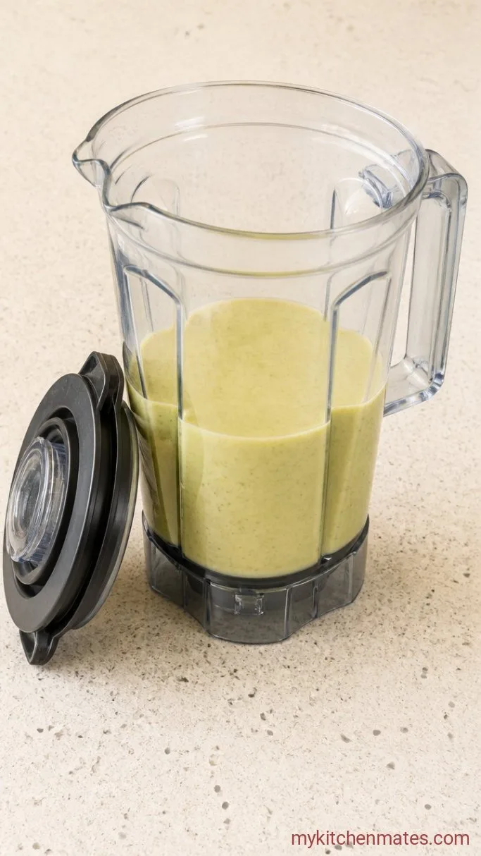 Quick 3-Ingredient Apple and Banana Smoothie Step 1: Blend the Smoothie
