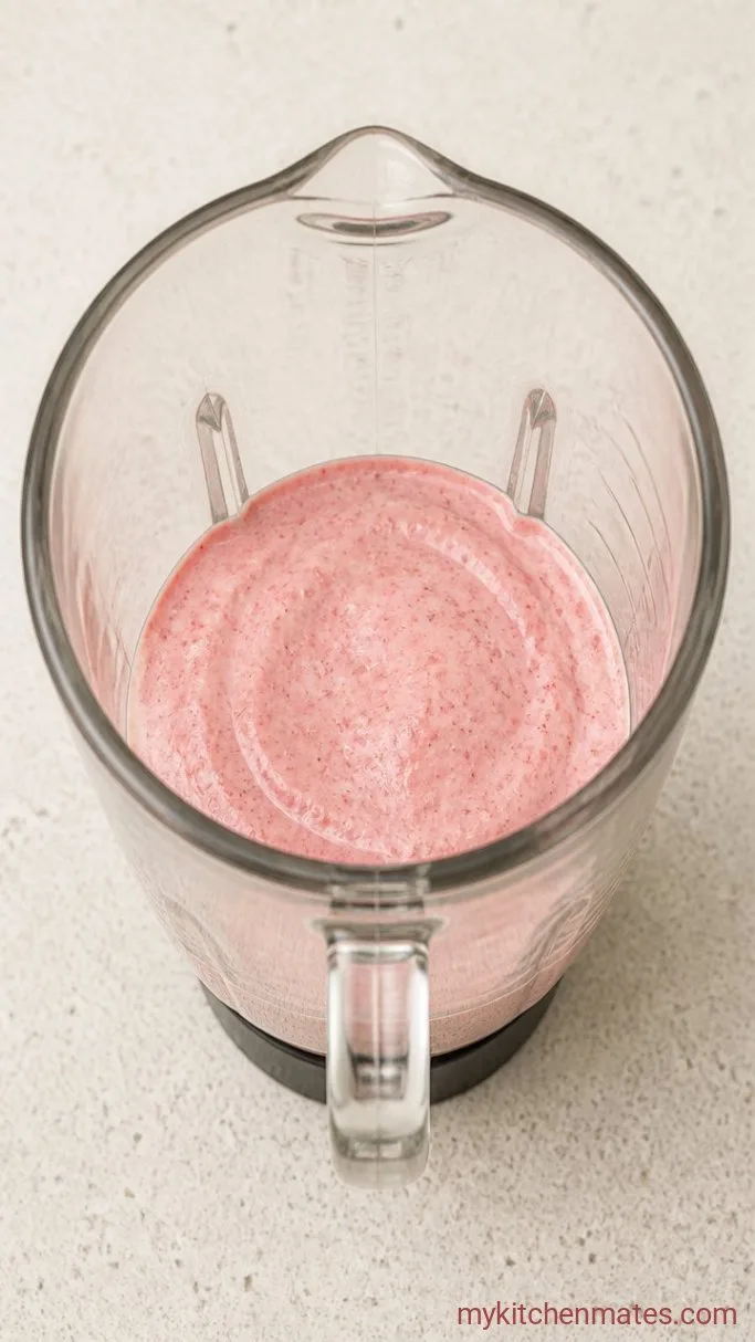 Step 1: Blend the Strawberries and Ice Cream