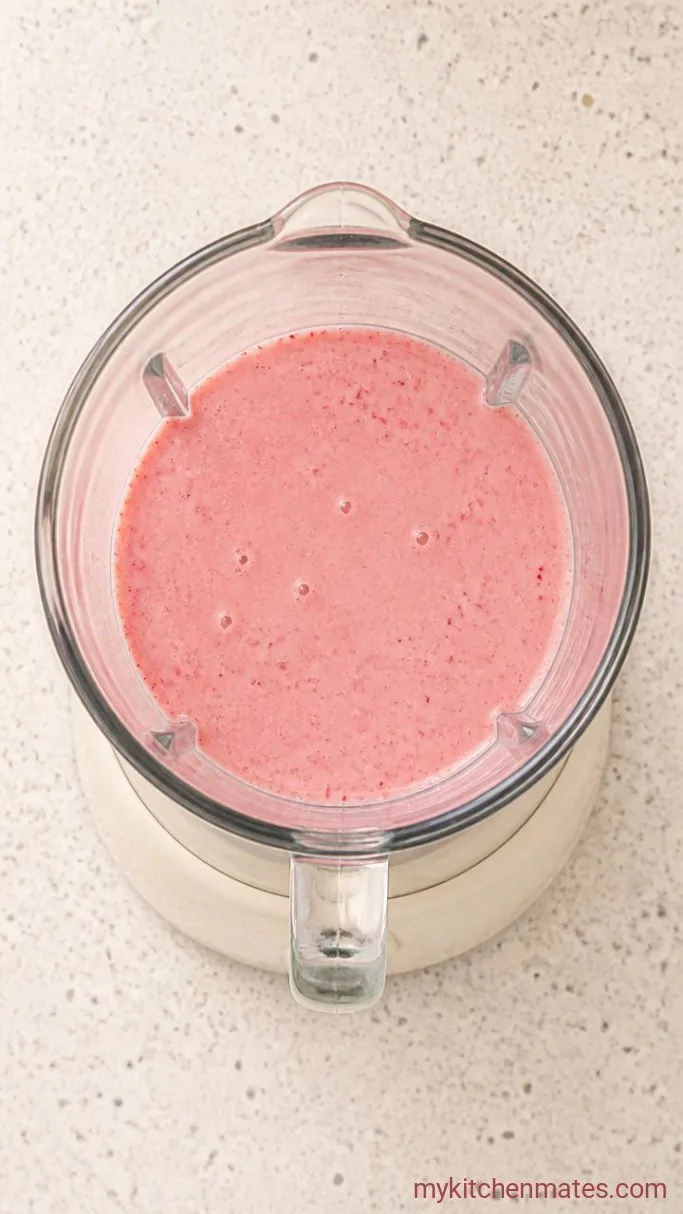 Step 1: Blend the Strawberry Base
