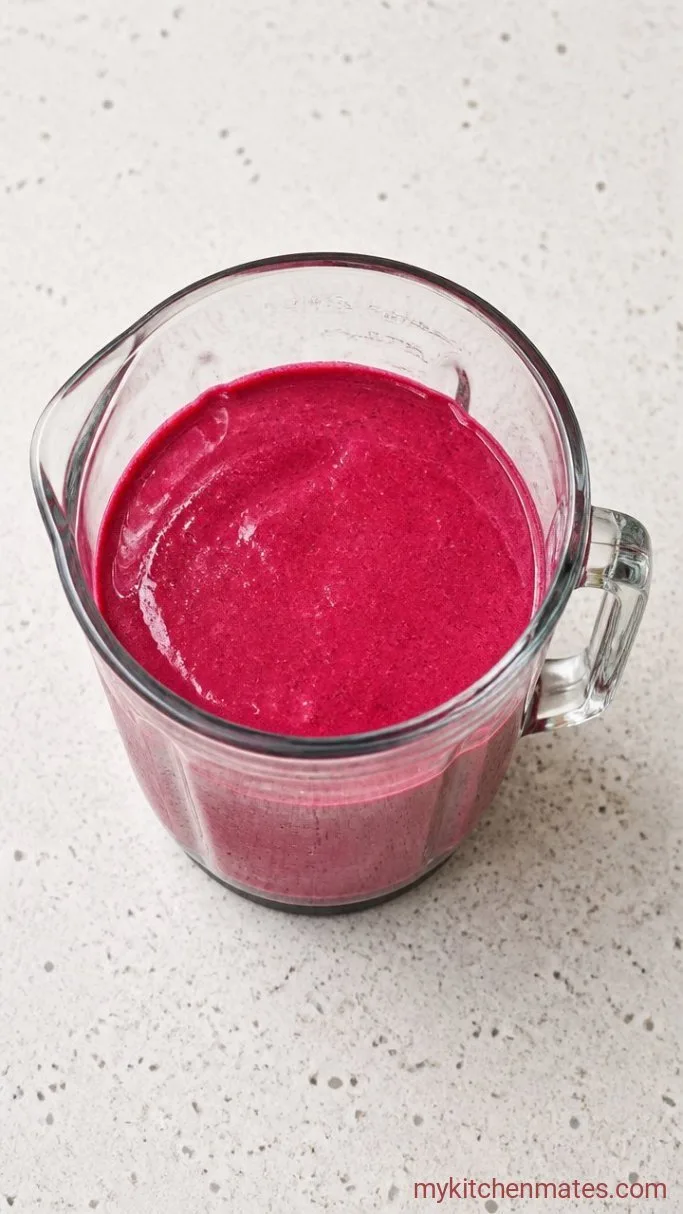 Step 1: Blend the Strawberry Base