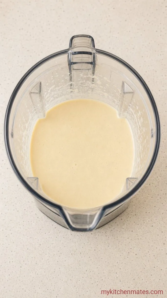 Baked Cottage Cheese Donuts (High Protein, 6 Ingredients) Step 1: Blend the Wet Ingredients