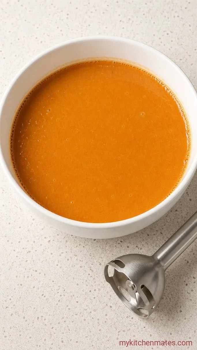 Fudgy Vegan Sweet Potato Brownies Step 1: Blend the Wet Mix