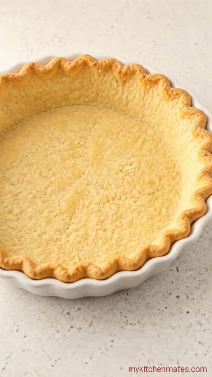 Caramel Pecan Pie (No Corn Syrup) Step 1: Blind-Bake the Crust