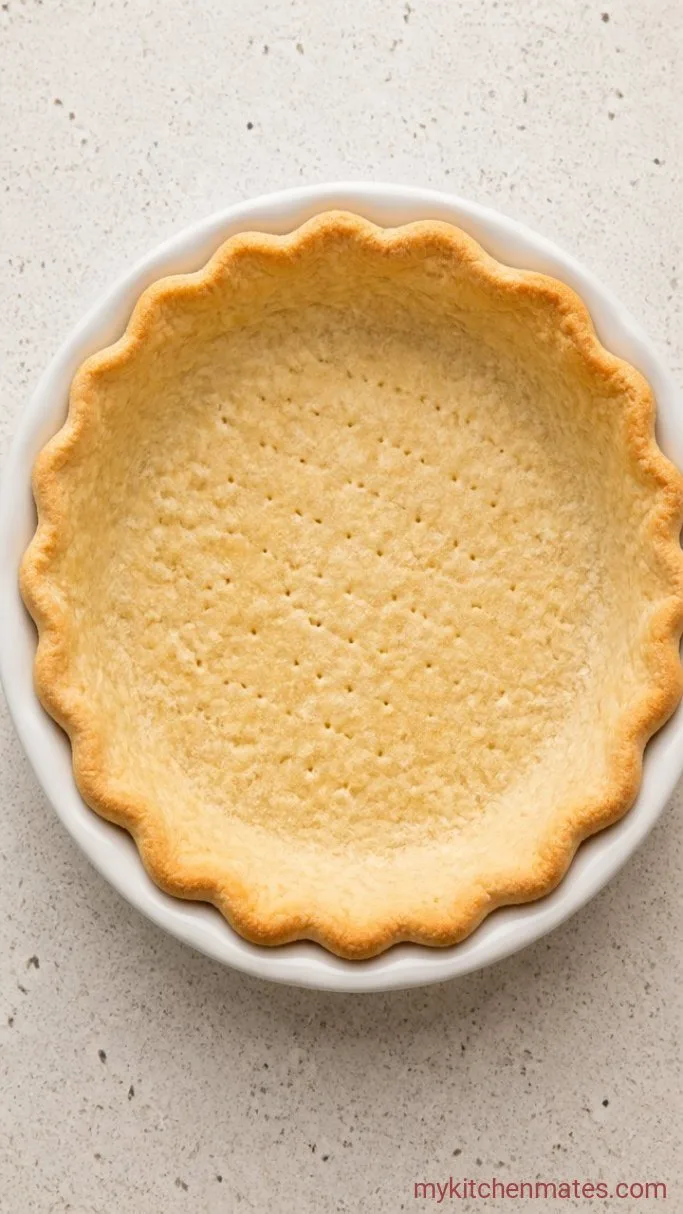 Strawberry Custard Pie with a Silky Custard Filling Step 1: Blind-Bake the Crust