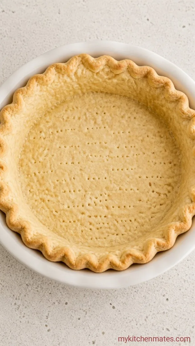 Cheesy Mexican Quiche with Chorizo and Roasted Peppers Step 1: Blind‑Bake the Pie Shell