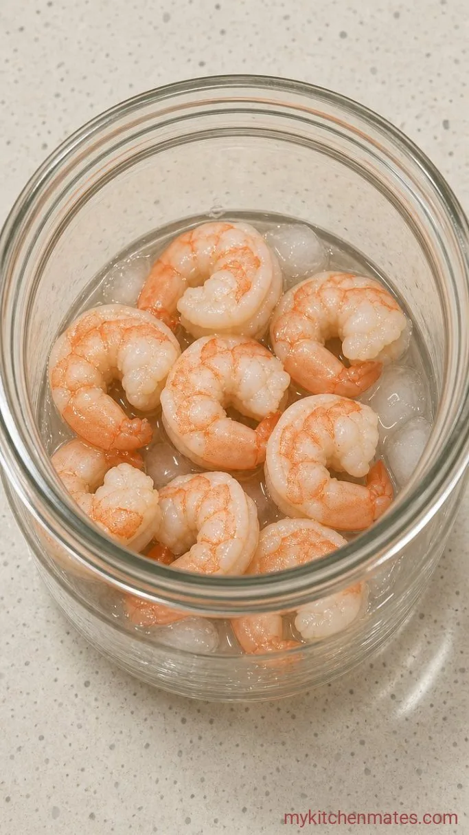 Step 1: Boil and Shock the Shrimp