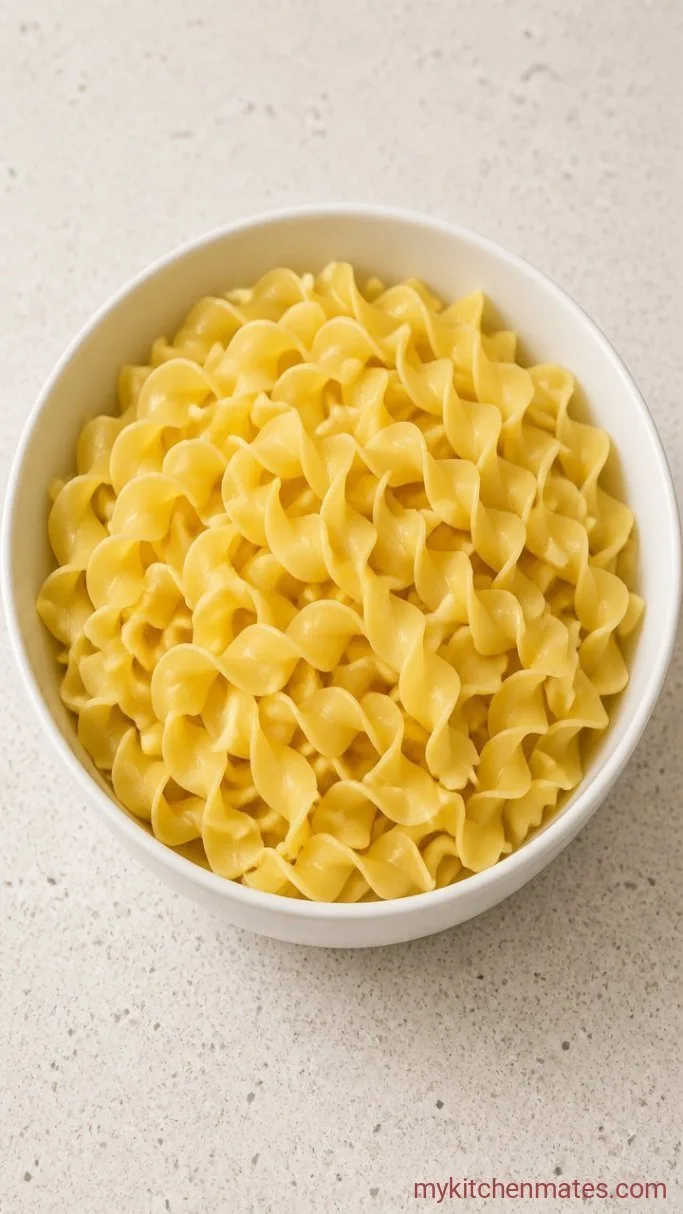 Creamy Tuna Noodle Casserole Made from Scratch Step 1: Boil the Noodles