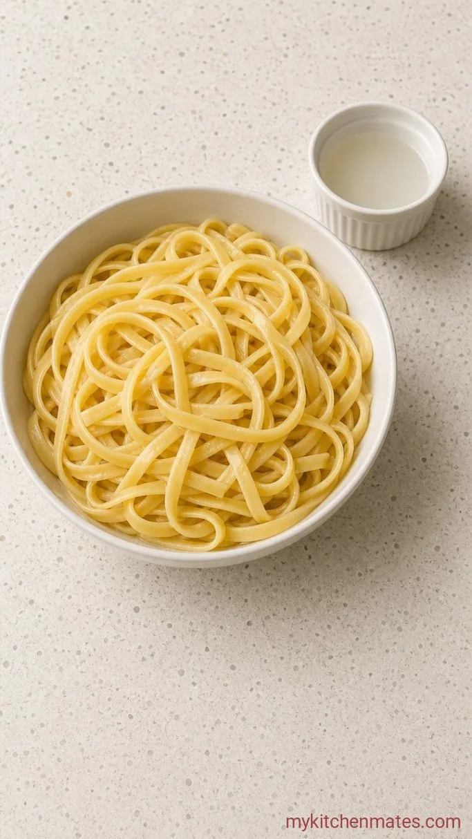 30-Minute Creamy Chicken Alfredo Pasta Step 1: Boil the Pasta