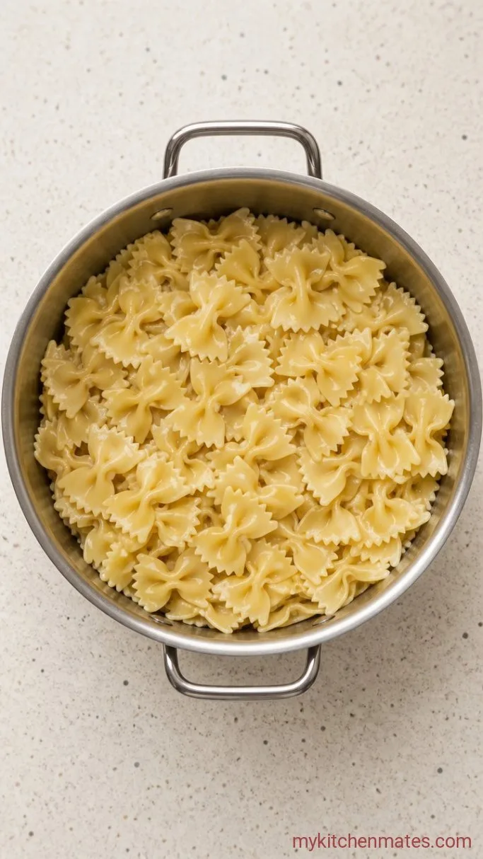 30-Minute Creamy Bowtie Pasta Step 1: Boil the Pasta