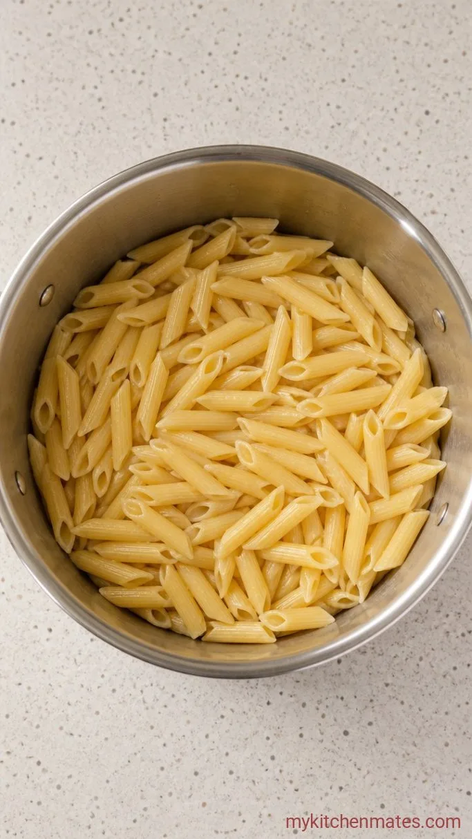 Creamy 20-Minute Penne Alfredo Pasta Step 1: Boil the Penne