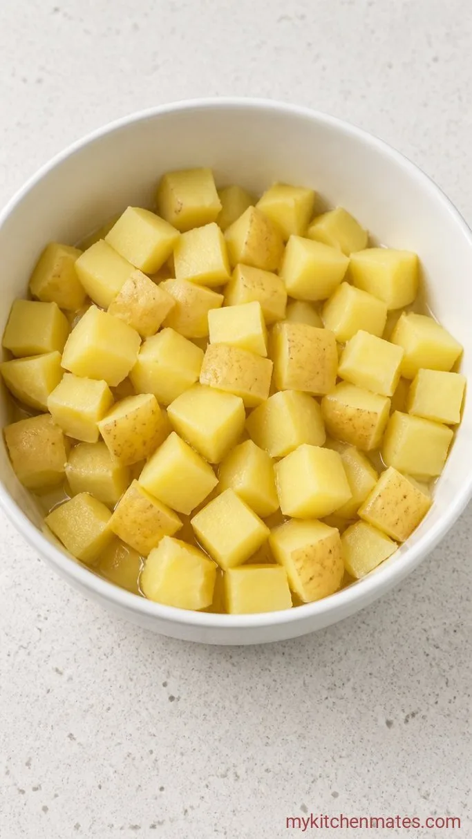 Creamy Potato Salad That Won't Turn Gluey Step 1: Boil the Potatoes