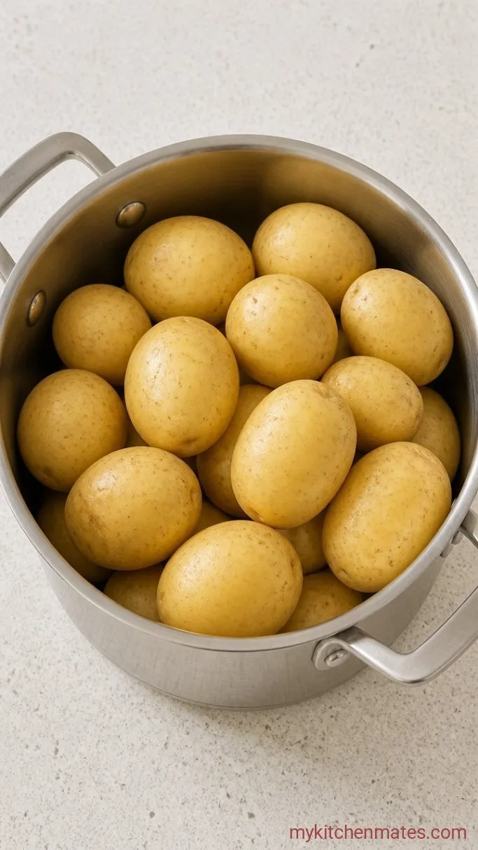 Creamy Potato Salad with Egg: The 35-Minute Classic Step 1: Boil the Potatoes