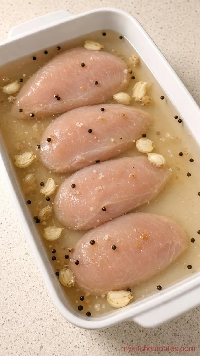 Juicy Smoked Chicken Breast Step 1: Brine the Chicken