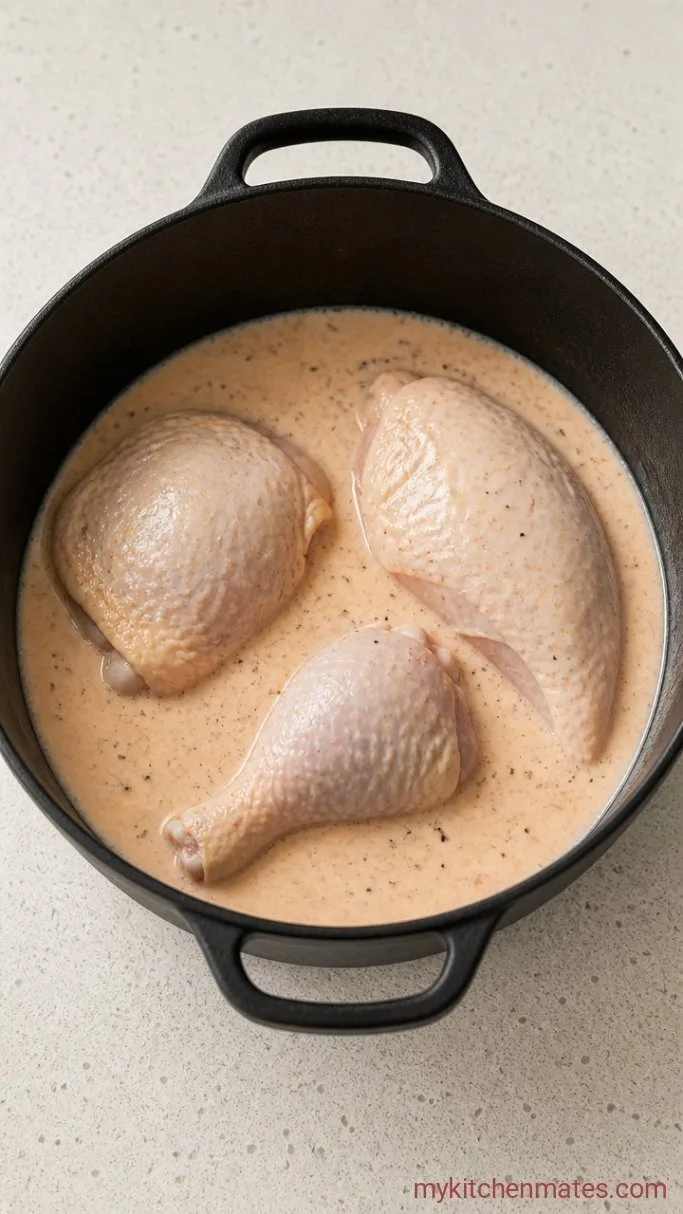 Southern Fried Chicken That’s Crispy Every Time Step 1: Brine the Chicken