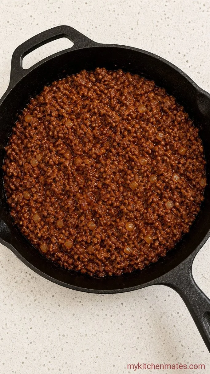Step 1: Brown the Beef and Aromatics