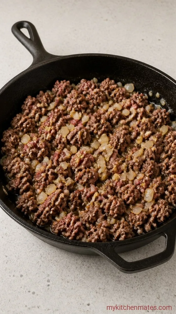 Hearty Gluten-Free Shepherd’s Pie Step 1: Brown the Beef and Aromatics