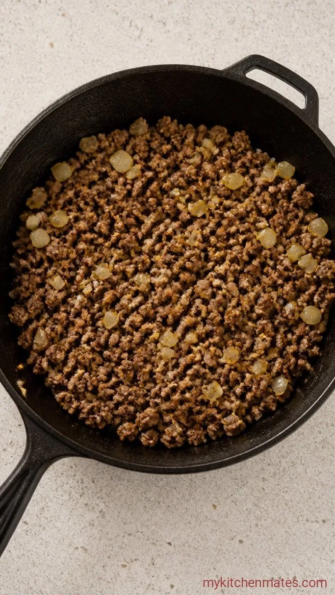 Step 1: Brown the Beef and Aromatics