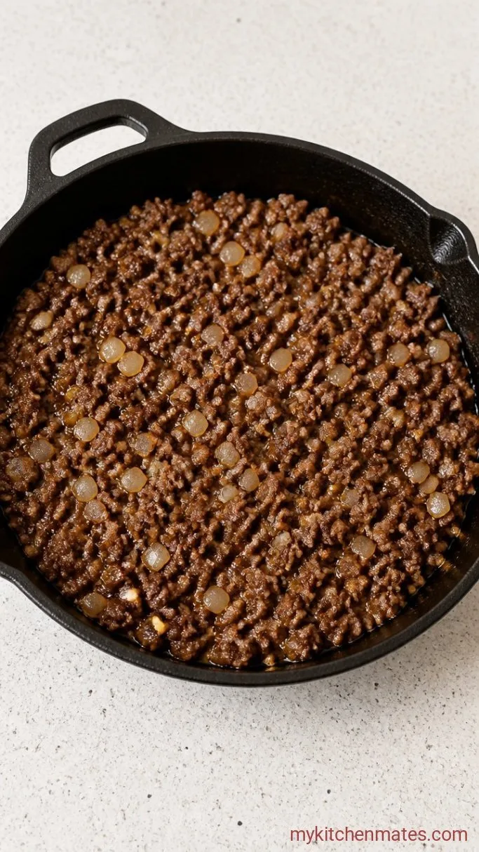 Step 1: Brown the Beef and Aromatics