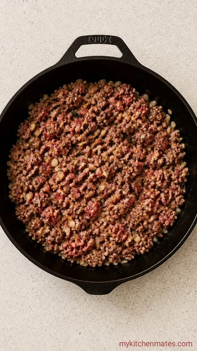 Step 1: Brown the Beef and Aromatics