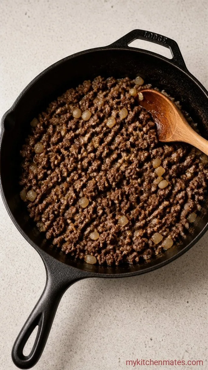 Step 1: Brown the Beef and Season