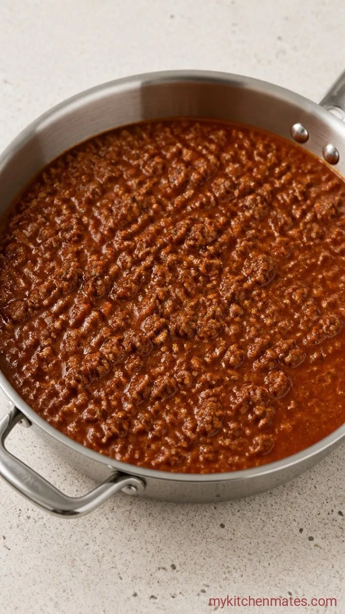 The Trick to No-Boil Lasagna (So the Noodles Aren’t Gritty) Step 1: Brown the Beef and Simmer the Sauce