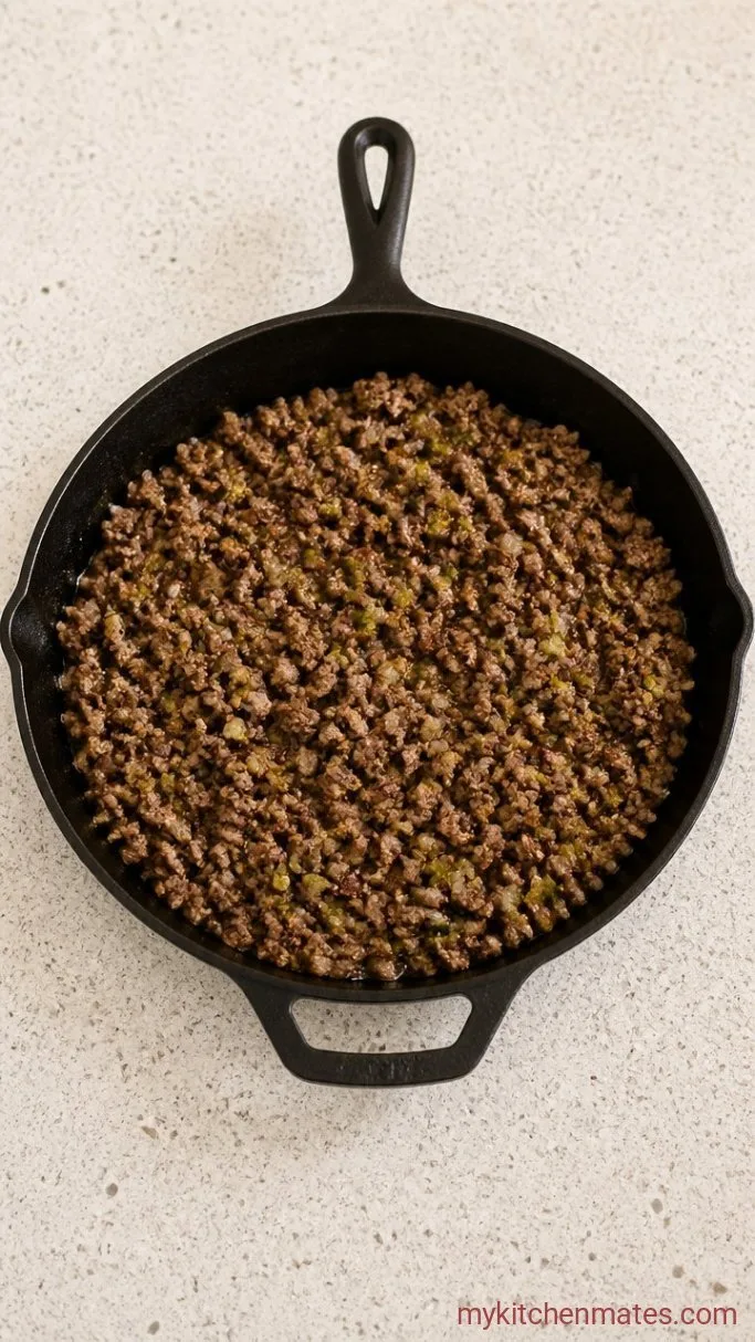 Step 1: Brown the Beef and Vegetables