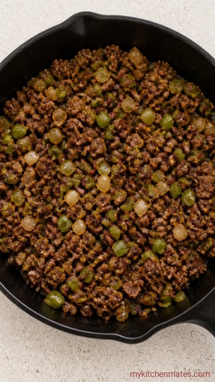 Step 1: Brown the Beef and Vegetables