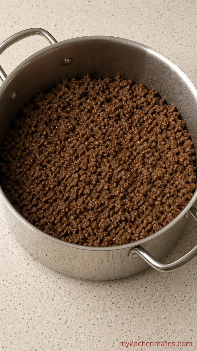 Step 1: Brown the Beef