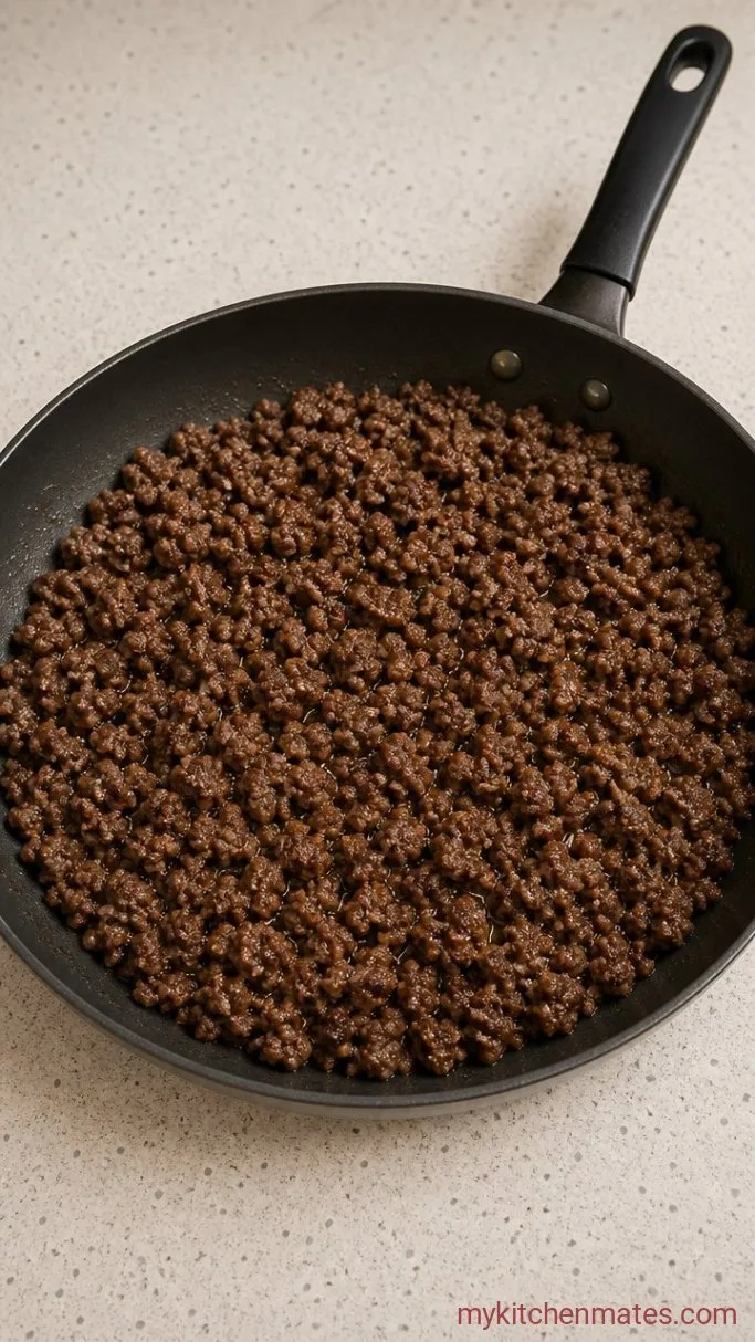 Step 1: Brown the Beef